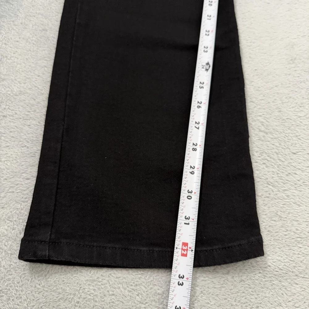 Origin Jeans Mens 36x32 Black Straight Fit Denim Stretch Waist Made In USA